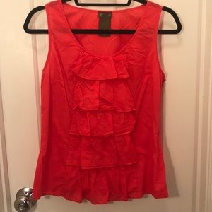 Fei anthropologie size 6 red blouse
